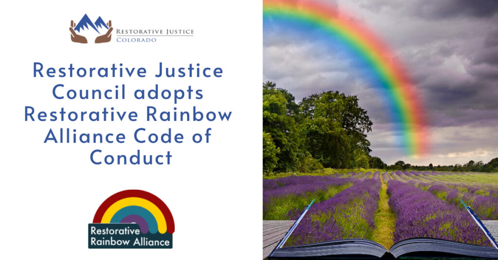Restorative Justice Council adopts Restorative Rainbow Alliance Code of Conduct